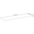 Miniatyrbilde 7 av 8: vidaXL Vegghylle 120x40x2,5 cm rektangulær heltre akasie naturlig kant