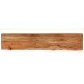 Miniatyrbilde 3 av 8: vidaXL Vegghylle 160x30x3,8 cm rektangulær heltre akasie naturlig kant