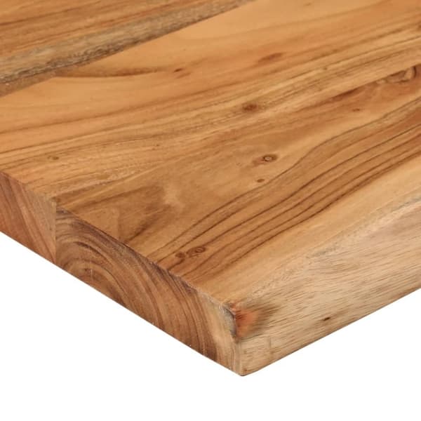 vidaXL Bordsskiva 100x40x2,5 cm rektangulär massiv akacia rustik kant