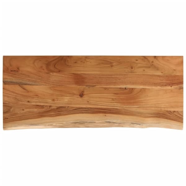 vidaXL Bordsskiva 100x40x2,5 cm rektangulär massiv akacia rustik kant