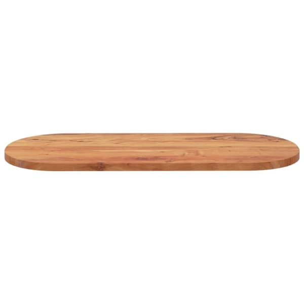 vidaXL Pöytälevy 120x50x3,8 cm ovaali täysi akasiapuu