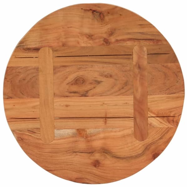 vidaXL bordplade Ø40x3,8 cm rund massivt akacietræ