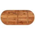 Miniatyrbilde 5 av 9: vidaXL Bordplate 110x50x2,5 cm oval heltre akasie