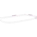 Miniatyrbilde 9 av 9: vidaXL Bordplate 110x50x2,5 cm oval heltre akasie