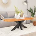 Miniatyrbilde 2 av 9: vidaXL Bordplate 110x50x2,5 cm oval heltre akasie