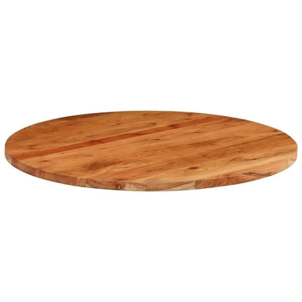 vidaXL Bordplate Ø70x3,8 cm rund heltre akasie