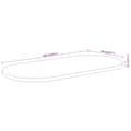 Miniatyrbilde 9 av 9: vidaXL Bordplate 100x50x3,8 cm oval heltre akasie