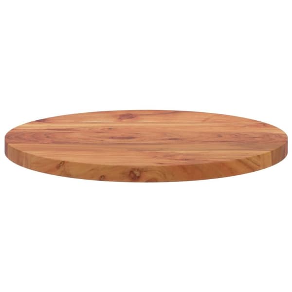 vidaXL Bordplate Ø60x2,5 cm rund heltre akasie