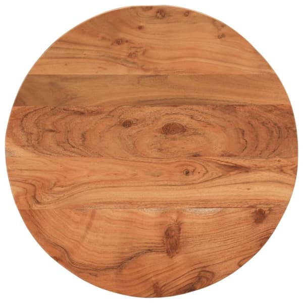 vidaXL Bordplate Ø60x2,5 cm rund heltre akasie