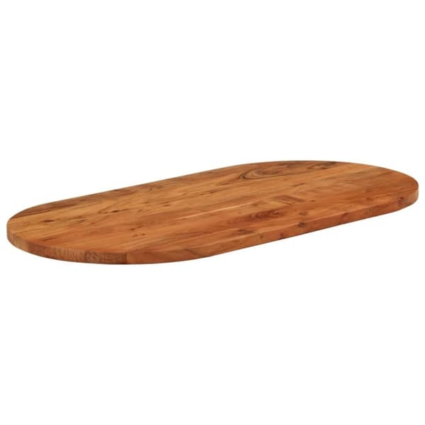 vidaXL Pöytälevy 100x50x2,5 cm ovaali täysi akasiapuu