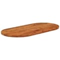 Miniatyrbillede 2 af 8: vidaXL bordplade 80x40x3,8 cm oval massivt akacietræ