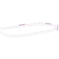 Miniatyrbilde 8 av 8: vidaXL Bordplate 80x40x3,8 cm oval heltre akasie