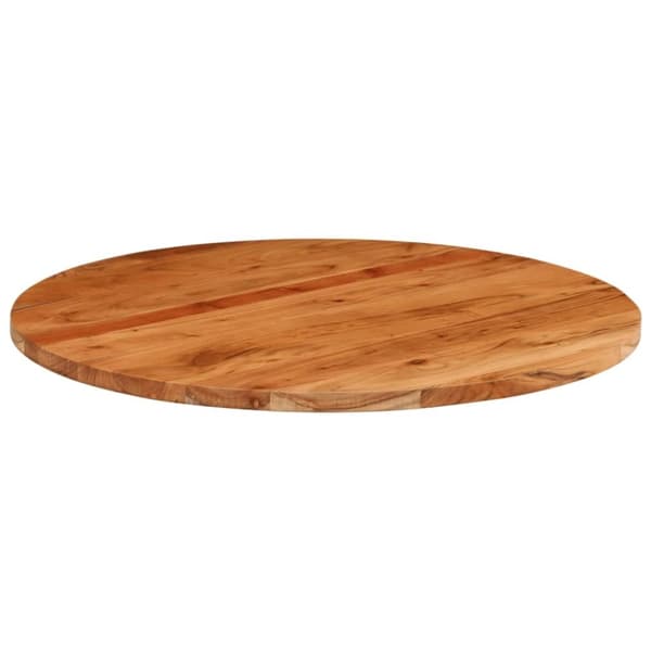vidaXL Bordplate Ø90x3,8 cm rund heltre akasie