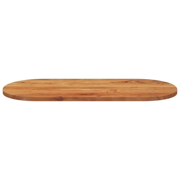 vidaXL Pöytälevy 110x50x3,8 cm ovaali täysi akasiapuu