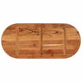 Pikkukuva 5 / 9: vidaXL Pöytälevy 110x50x3,8 cm ovaali täysi akasiapuu