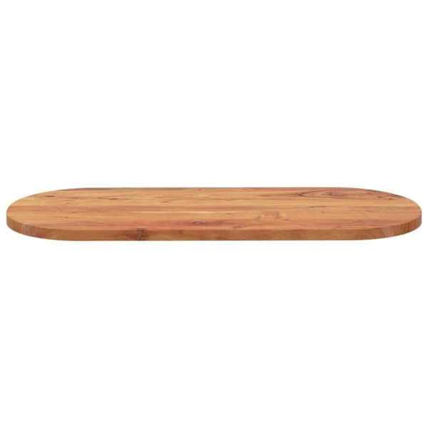 vidaXL Bordplate 100x40x2,5 cm oval heltre akasie