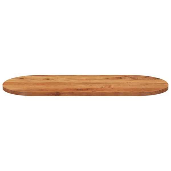 vidaXL Bordplate 90x40x2,5 cm oval heltre akasie
