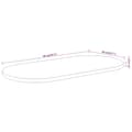 Miniatyrbilde 9 av 9: vidaXL Bordplate 90x40x2,5 cm oval heltre akasie