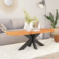 Miniatyrbilde 2 av 9: vidaXL Bordplate 90x40x2,5 cm oval heltre akasie