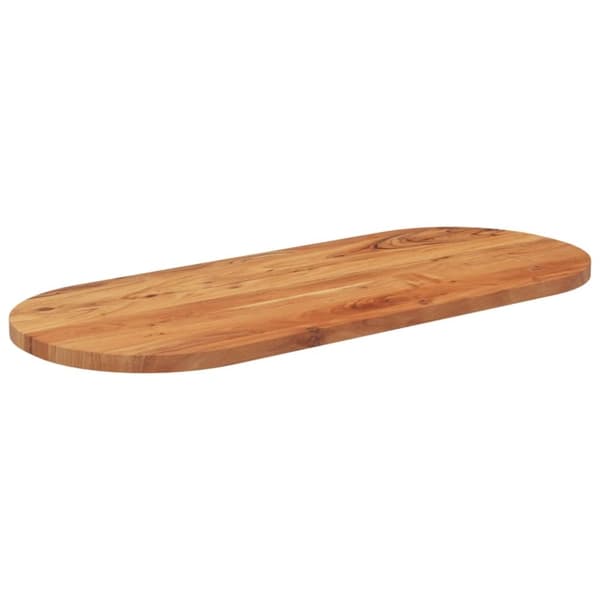 vidaXL Bordplate 100x40x3,8 cm oval heltre akasie