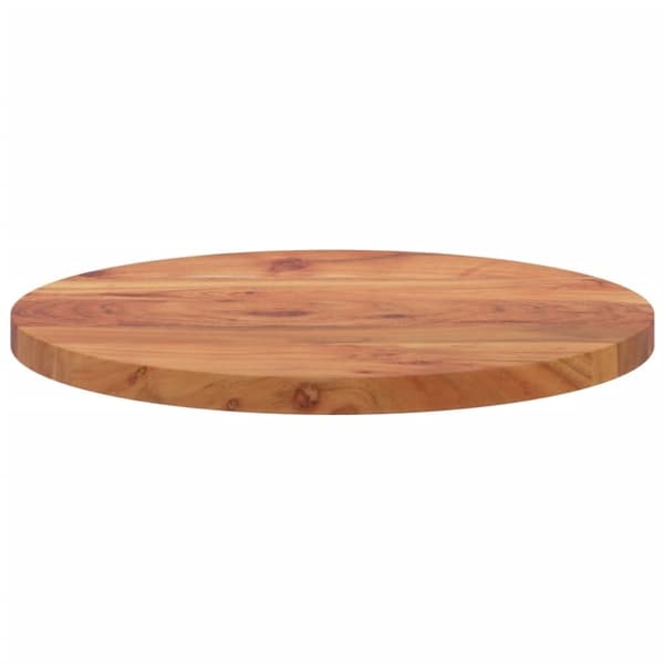 vidaXL Bordplate Ø50x3,8 cm rund heltre akasie