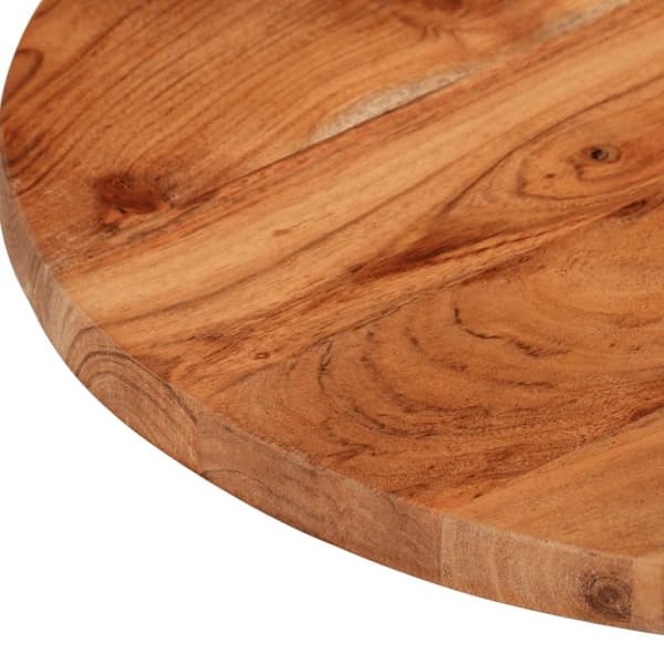 vidaXL Bordplate Ø50x3,8 cm rund heltre akasie