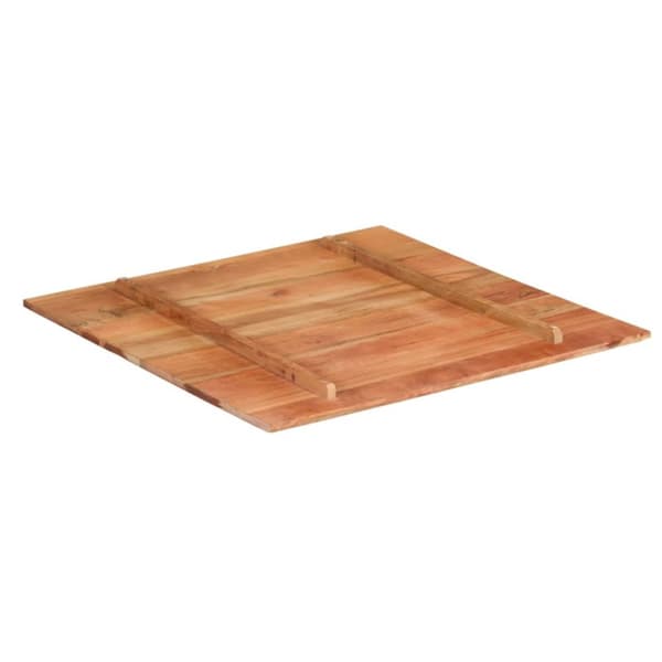 bordplade 15-16 mm 80x80 cm massivt sheeshamtræ