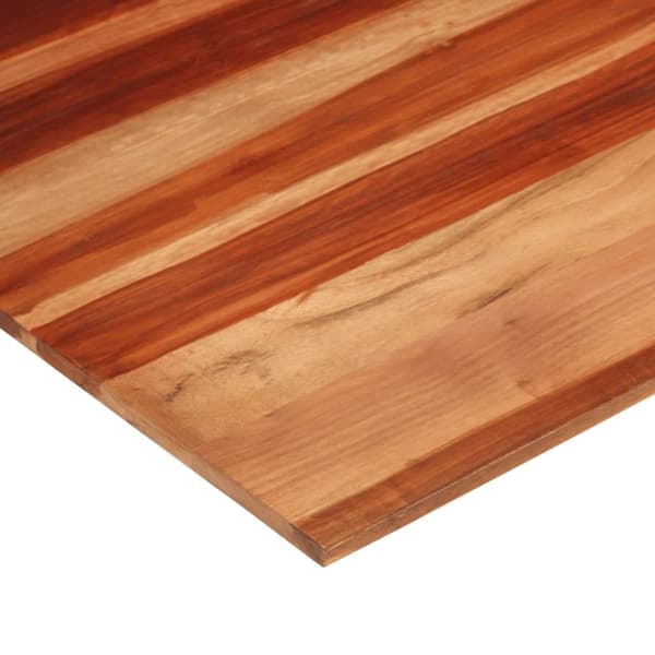bordplade 15-16 mm 80x80 cm massivt sheeshamtræ