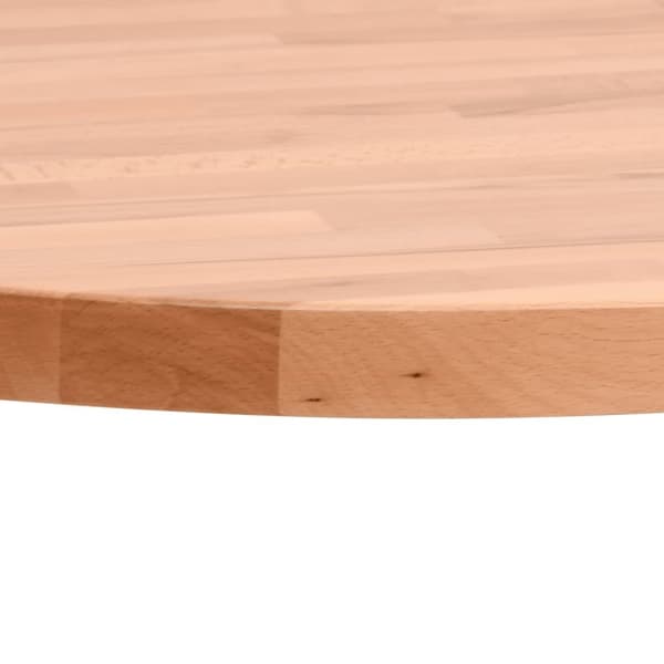 bordplade Ø60x1,5 cm rund massivt bøgetræ