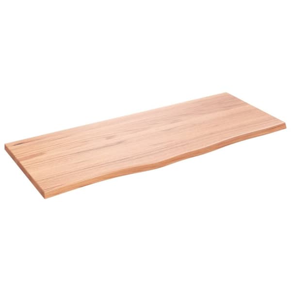 Pöytälevy vaaleanruskea 100x40x2 cm käsitelty täystammi