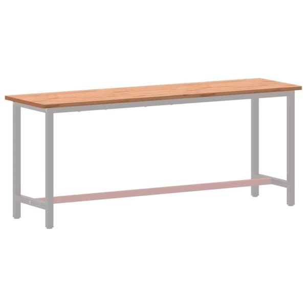 skrivebordsplade 200x55x2,5 cm massivt bøgetræ
