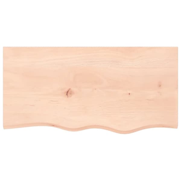 Pöytälevy 80x40x(2-6) cm käsittelemätön täystammi