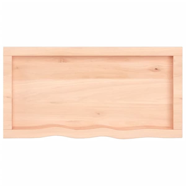 Pöytälevy 80x40x(2-6) cm käsittelemätön täystammi