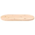 Miniatyrbild 3 av 7: Bordsskiva 70x35x2,5 cm oval massiv furu