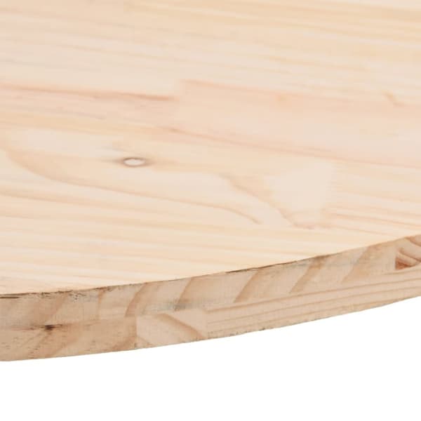 Bordsskiva 70x35x2,5 cm oval massiv furu