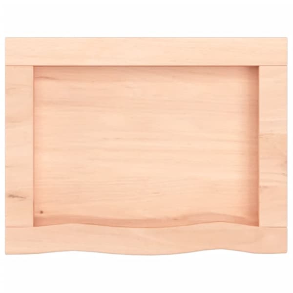 Bänkskiva för badrum 40x30x(2-6) cm obehandlat massivt trä