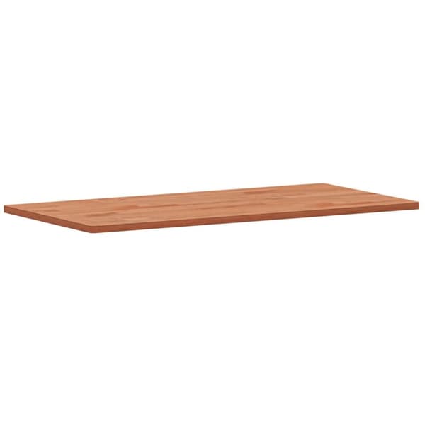 bordplade til badeværelse 100x50x1,5 cm ubehandlet massiv bøg