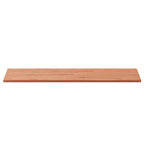 bordplade til badeværelse 100x50x1,5 cm ubehandlet massiv bøg