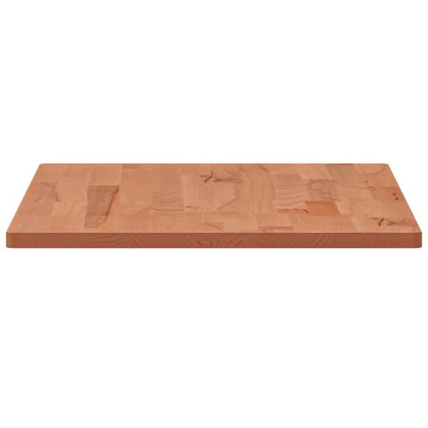 bordplade til badeværelse 100x50x1,5 cm ubehandlet massiv bøg