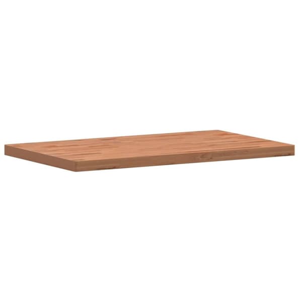 Bänkskiva för badrum 100x60x4 cm massivt bokträ