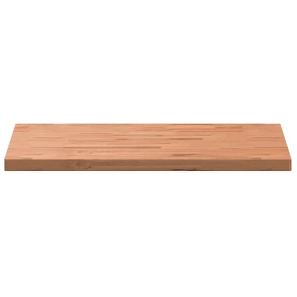 Bänkskiva för badrum 100x60x4 cm massivt bokträ