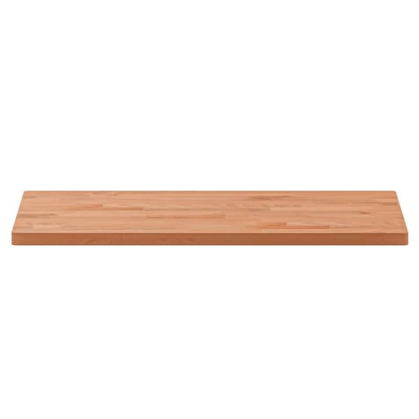 bordplade til badeværelse 80x40x2,5 cm massivt bøgetræ