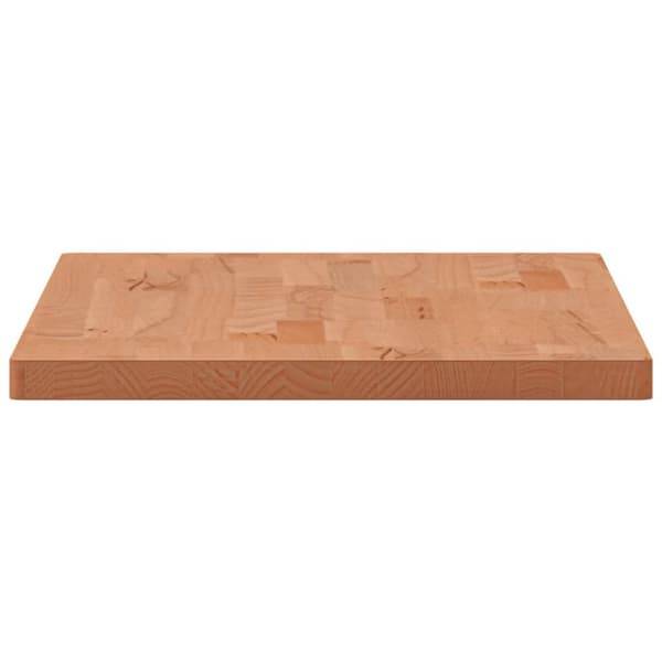 bordplade til badeværelse 80x40x2,5 cm massivt bøgetræ