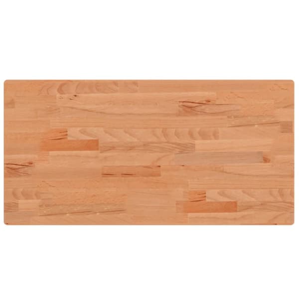 bordplade til badeværelse 80x40x2,5 cm massivt bøgetræ
