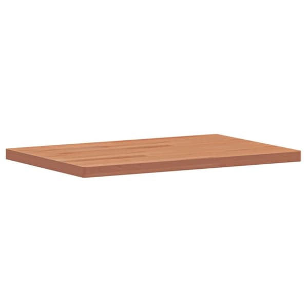 bordplade til badeværelse 60x40x2,5 cm massivt bøgetræ