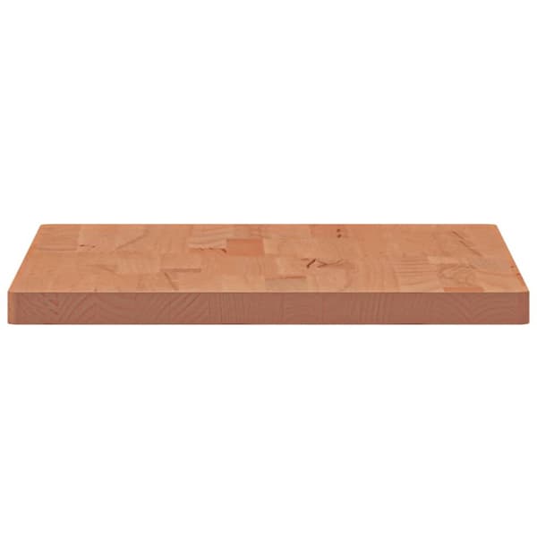 bordplade til badeværelse 60x40x2,5 cm massivt bøgetræ