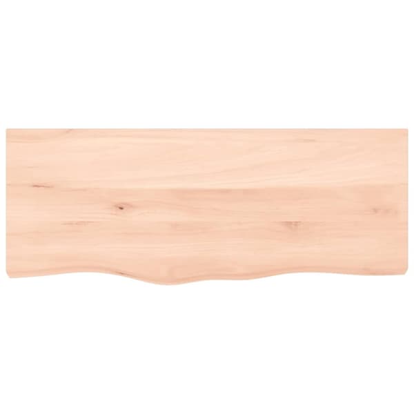 bordplade 100x40x2 cm ubehandlet massivt egetræ