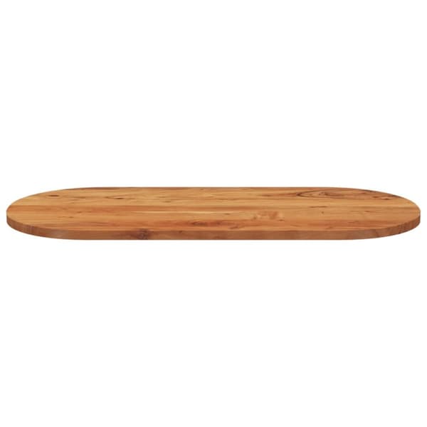 bordplade 90x40x2,5 cm oval massivt akacietræ