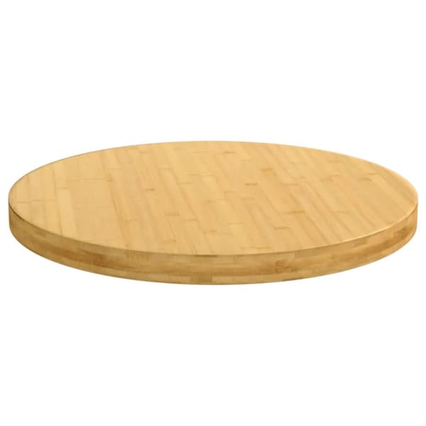 Bordsskiva Ø60x4 cm bambu