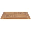 Miniatyrbillede 3 af 6: bordplade 60x60x2,5 cm massivt teaktræ
